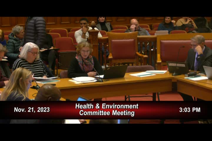 11/21/23 Health & Environmental Committee Meeting