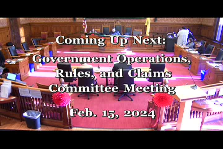 2/15/24 Government Operations Meeting