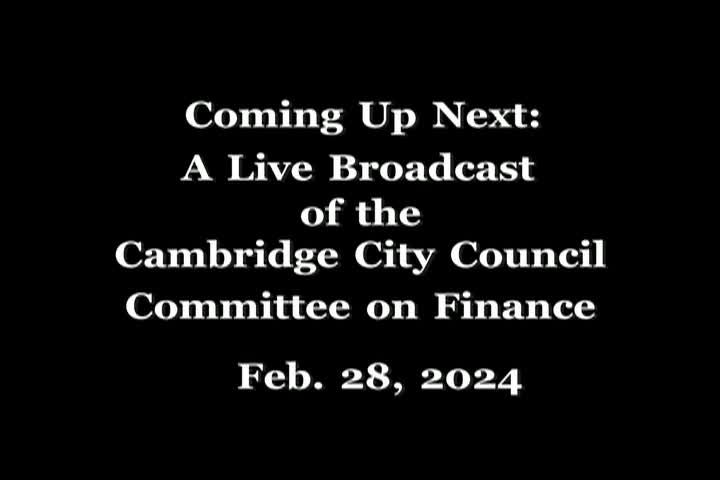2/28/2024 City Finance Committee Hearing
