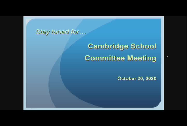 10/20/2020 SC Meeting