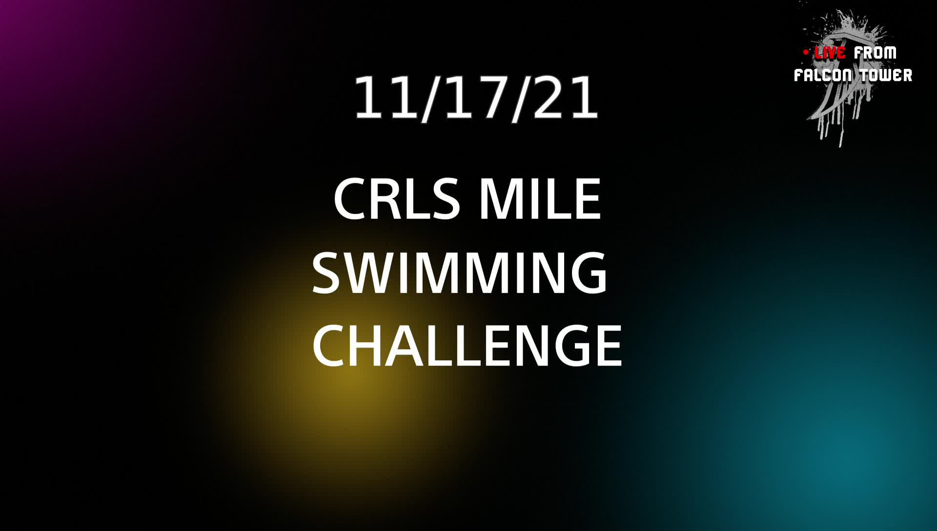 Game of the Week: CRLS Mile Gratitude Swim Challenge (raw footage)